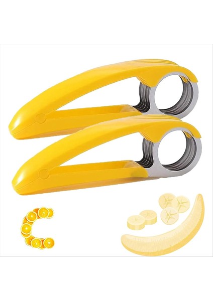 Manuel Gıda Kesici, Meyve ve Sebze Dilimleyici, Paslanmaz Çelik, Gıda Kesici, Taşınabilir Küçük Gıda Kesici, 2 Adet (Yurt Dışından) fiyatları