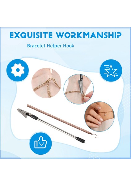 2 Adet Bilezik Yardımcı Alet Kancası, Bilezik Yardımcısı, Yardım Yardımı, Metal Bilezik Yardımcı Aleti (Yurt Dışından) fırsatları