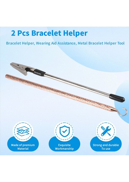 2 Adet Bilezik Yardımcı Alet Kancası, Bilezik Yardımcısı, Yardım Yardımı, Metal Bilezik Yardımcı Aleti (Yurt Dışından) indirimleri