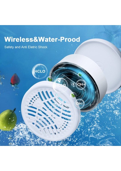 Meyve ve Sebze Yıkama Makinesi, Meyve Temizleyici Temizleyici Meyve, Sebze, Et Için Kablosuz Şarj (Yurt Dışından) fırsatları