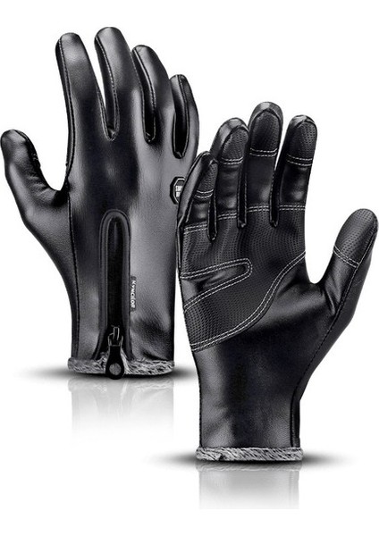 Rüzgar Geçirmez Dokunmatik Ekran Polar Deri Eldiven (Yurt Dışından) indirimleri