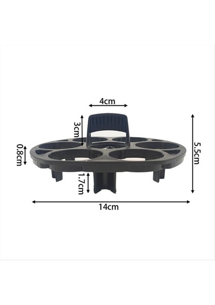 Yedi Delikli Yuvarlak Çok Fonksiyonlu Plastik Haşlanmış Yumurta Modeli Buğulanmış Yumurta Tutucu Kalıp (Yurt Dışından) modelleri