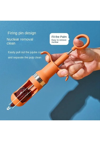 4pcs Kırmızı Tarih Corer Meyve Corer Meyve Çekirdeği Kaldır Alet Mutfak Gadget Jujube Pitter Kiraz Corer (Yurt Dışından) fiyatları