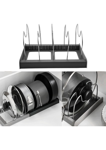 7 Bölücüler Paslanmaz Çelik Mutfak Potu Kapağı Tutucu Genişletilebilir Pan Organizatör Raf Çekmece Türü Ayarlanabilir Assesils Organize (Yurt Dışından) indirimleri