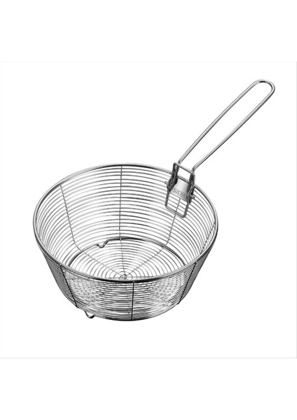 Süzgeç Sepeti Ince Örgü Yapışmaz Taban Katlanabilir Tutamak Anti-Ölçeklendirme Anti-Ölçekli Isıya Dayanıklı Paslanmaya Dayanıklı Kitc 20CM (Yurt Dışından)