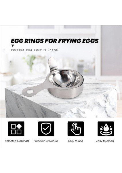 4 Pcs Paslanmaz Çelik Yumurta Yumurta Yumurtası Yumurta Şoku Yapılır Yapılmayan Yemek Halkaları Omlet Kalıp 1 Yumurta Ayırıcı Mutfak Pişirme Aletleri Içerir (Yurt Dışından) indirimleri