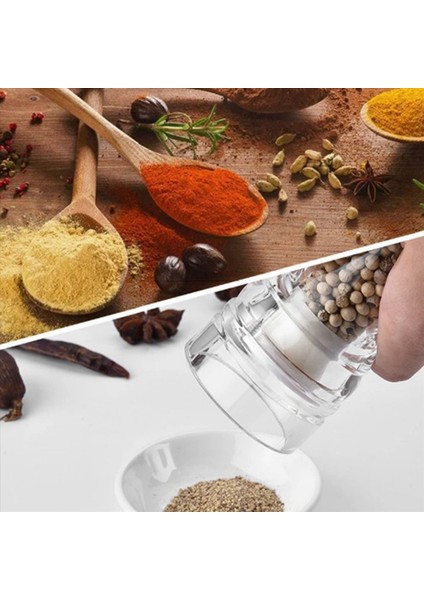 Biber Öğütücü-Akrilik Tuz ve Biber Shakers Seramik Rotor Mutfak Aksesuarları Tarafından Ayarlanabilir Kaba Sağlık L (Yurt Dışından) indirimleri