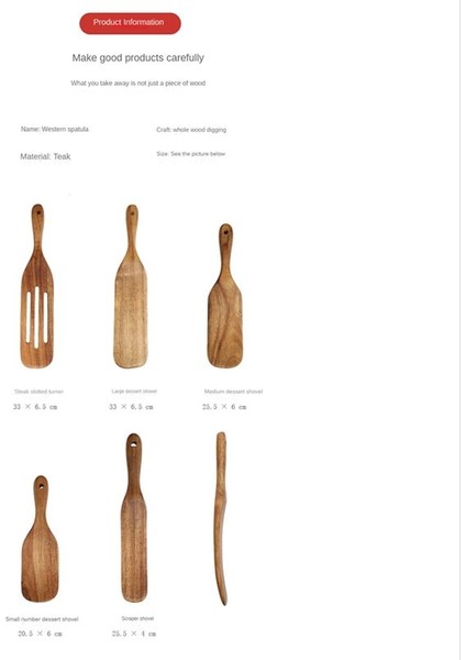 El Yapımı Premium Ahşap Gizli Set Spurtles Mutfak Aletleri Ahşap, Isıya Dayanıklı Çubuk Olmayan Iskoç Spurle Seti (Yurt Dışından) indirimleri