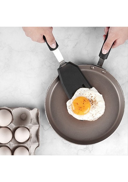 Esnek Silikon Turner Spatula, Isıya Dayanıklı Yapışmaz Mutfak Eşyaları, Yemek Pişirme ve Pişirme Için Paletler (Yurt Dışından) fırsatları