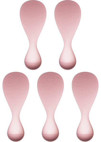 5 Adet Yapışmaz Pirinç Kaşık Seti, Yapışmaz Tencere Için Isıya Dayanıklı Pirinç Kepçesi, Temizlenmesi Kolay Tasarım Pembesi (Yurt Dışından)