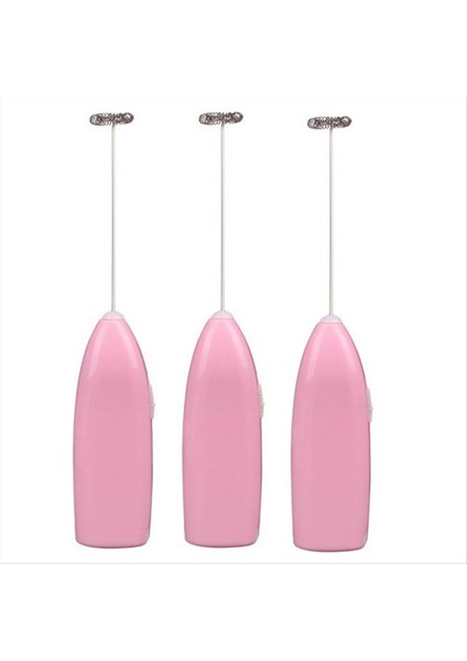 Tamamen Otomatik Ajitatör Kahve Karışıcı Elektrikli Yumurta Çırpıcı Mini Yumurta Krem Çırpıcı Pembesi (Yurt Dışından)