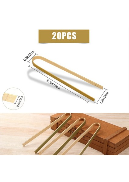 20PCS Ahşap Bambu Maşalar Yemek Pişirme Eşyaları Mini Bambu Maşalar Pişirme Için Doğal Tost Maşaları (Yurt Dışından) indirimleri
