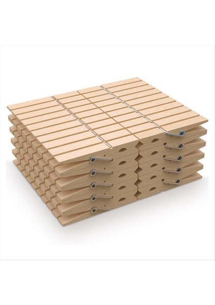 100 Adet Ahşap Manyspinler, Kıyafet Rafları, El Sanatları ve Ev Kullanımı Için Mükemmel, Hava Koşullarına Dayanıklı, Uzun Ömürlü, Çok Yönlü (Yurt Dışından)