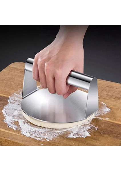 Paslanmaz Çelik Hamburger Et Pres Pres Dairesel Kare Burger Et Pres Mutfak Alet Et Pres Tabağı (Yurt Dışından) indirimleri