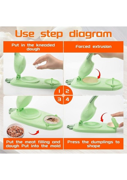 Hamurlama Maker 2 Inç 1, Taşınabilir Manuel Hamurlu Maker Çok Fonksiyonlu Dıy Manuel Hamur Pres Kalıplar Turuncu Set (Yurt Dışından) indirimleri