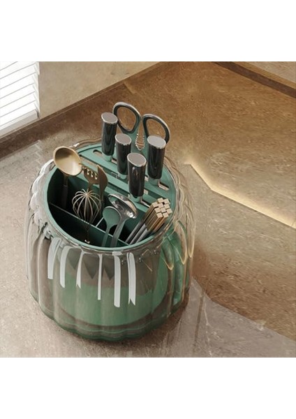 360 ° Dönen Kapasite Pişirme Madde Tutucu, Tezgah Için Zaman Tutucu, Çatal Için Düzleyici Tutucu, Plastik Eden Rafb (Yurt Dışından) indirimleri