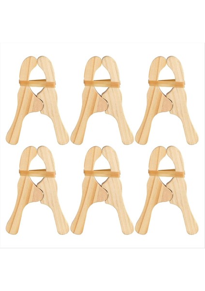 Perdeler, Gardıroplar, Balkon, Yaratıcı Ahşap Klipler Için 6 Paket Ahşap Oyun Klipsleri (Yurt Dışından)