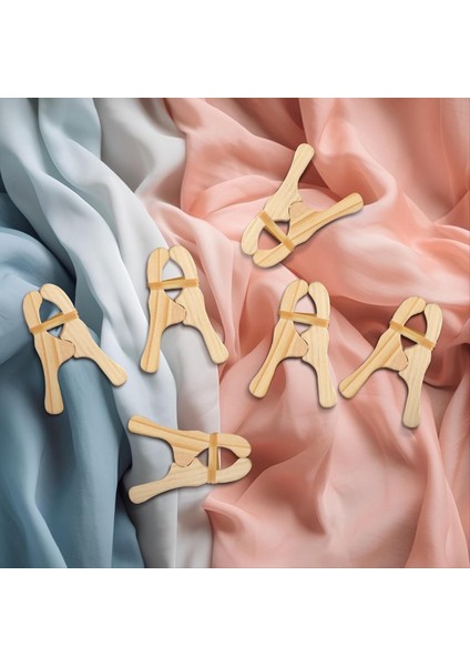 Perdeler, Gardıroplar, Balkon, Yaratıcı Ahşap Klipler Için 6 Paket Ahşap Oyun Klipsleri (Yurt Dışından) modelleri