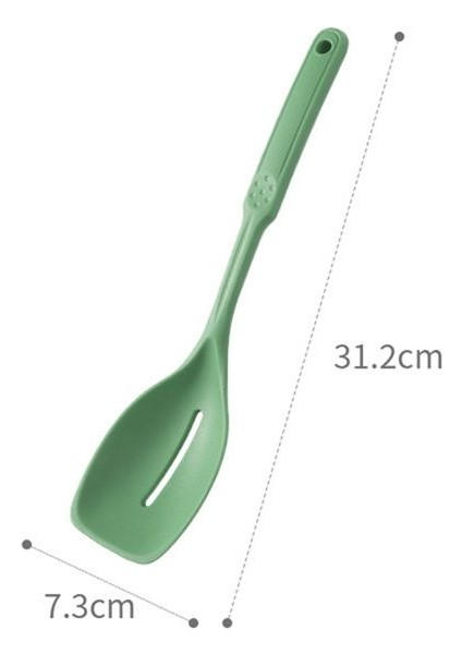 Silikon Yemek Kaşığı, Yapışmaz Oluklu ve Derin Bolw ve Ölçüm Işareti ile Katı Kaşık Seti, Mutfak Eşyaları Yeşil (Yurt Dışından) modelleri