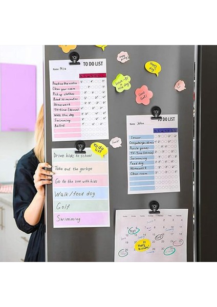 10 Adet Manyetik Klipsler Buzdolabı Mıknatıs Kanca Klipsi Aile Okulu Dondurucu Mutfak Buzdolabı Için (Yurt Dışından) fırsatları