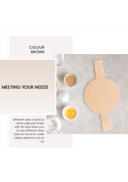 100PCS Öncül Circle Cake Pan Tavan Astarları Yuvarlak Yapışmaz Parşömen Kağıdı Fırınlama Için Asansör Sekmeleri ile Kahverengi 6 Inç (Yurt Dışından) modelleri