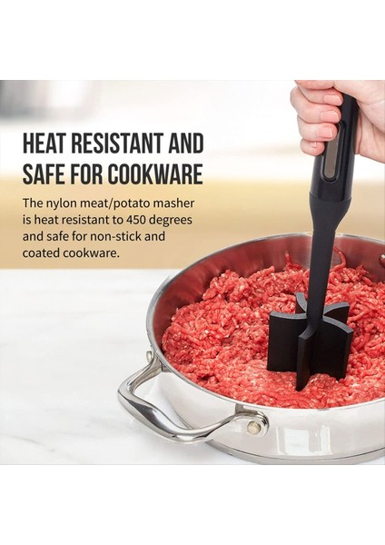 Isıya Dayanıklı Et ve Patates Ezmesi, Yapışmaz Tencere Için Güvenli (Yurt Dışından) fırsatları