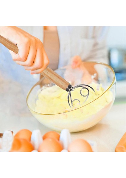 Hamur Çırpma Ekmek Çırpma Premium Paslanmaz Çelik Hamur Çırpma Geleneksel Tarzı Ekmek Hamur Çırpma, Çırpma Aracı (Yurt Dışından) fırsatları