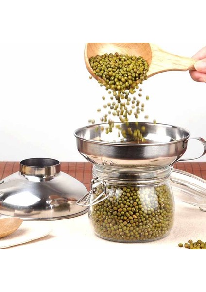 2 Adet Geniş ve Normal Kavanozlar Için Huni Set Huni Yararlı Paslanmaz Çelik Geniş Ağız Konserve Huni Fasulye Için Büyük Ağız Hunileri Sıvı Yağ Tahıl Mutfak Aletleri (Yurt Dışından) fiyatları