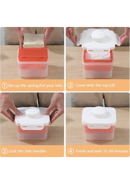 Tofu Pres Bulaşık Makinesi Güvenli, Ayarlanabilir Tofu Tohumu, Vegan Tofu Baskı Tofu&#39;dan 10-20MINS&#39;DE Tofudan Çıkarmak Için (Yurt Dışından) fırsatları