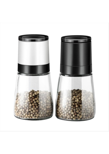 Manuel Tuz Biber Öğütücü Şeffaf Cam Öğütücü Biber Taş Tahlil Şişe Şişe Mutfak Gadgets Beyaz (Yurt Dışından) fiyatları