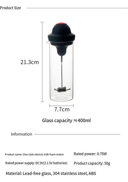 2pcs Süt Frother Elektrikli Çeyrek Kahve Çeyrek Blender Blender Pil Yumurta Bardağı (Yurt Dışından) fiyatları