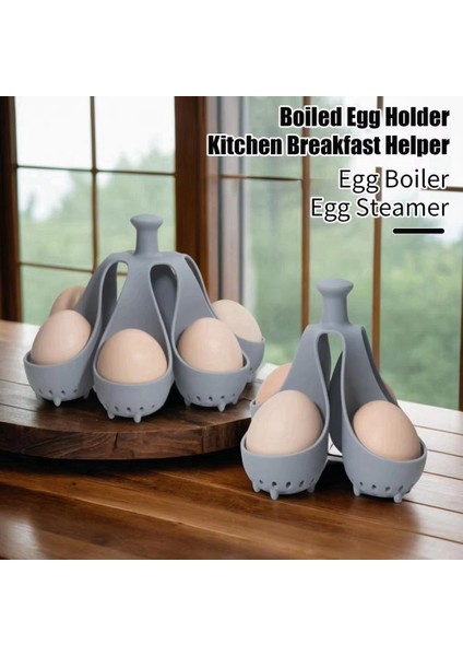 4/6 Delik Silikon Yumurta Buharlayıcı Tepsisi Yüksek Sıcaklık Dirençli Yumurta Tenceresi Hızlı Dirençli Saplı Hızlı Pişirme Için (Yurt Dışından) fiyatları