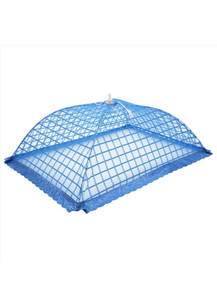 Piknik/barbekü Için 72X51CM Yeniden Kullanılabilir ve Katlanır 72X51CM - 1 Kare Örgü Şemsiye Gıda Örtüsü Net Çadır Seti - Sinekler, Böcekler, Sivrisinek- (Mavi) (Yurt Dışından) modelleri