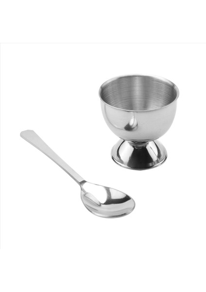 Paslanmaz Çelik Yumurta Kraker Topper Seti, Sert Haşlanmış Yumurta Ayırıcı Tutucu, 4 Kaşık, 4 Su Bardağı, 1 Kabuk Sökücü Üst Kesici (Yurt Dışından)