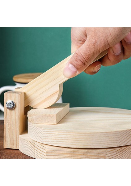 Yükseltilmiş Hamur Presleme Aracı Hamur Basıncı Ahşap Dumping Cilt Hamur Presser Ev Pasta Aracı D (Yurt Dışından) indirimleri