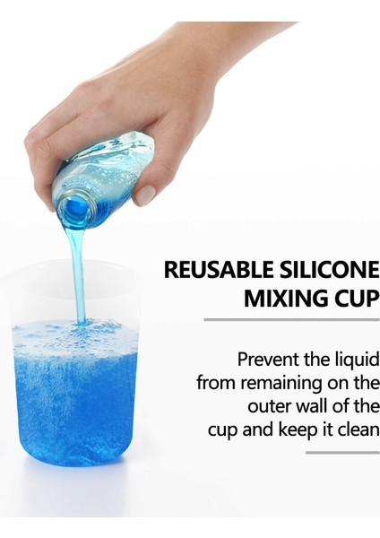 Silikon Ölçüm Kupaları, 6 Pcs 250ML/100ML Yapışmaz Yeniden Kullanılabilir Silikon Karıştırma Bardakları Dayanıklı Epoksi Reçine Için Kolay Temiz (Yurt Dışından) fiyatları