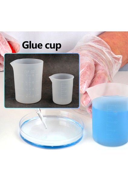 Silikon Ölçüm Kupaları, 6 Pcs 250ML/100ML Yapışmaz Yeniden Kullanılabilir Silikon Karıştırma Bardakları Dayanıklı Epoksi Reçine Için Kolay Temiz (Yurt Dışından) modelleri