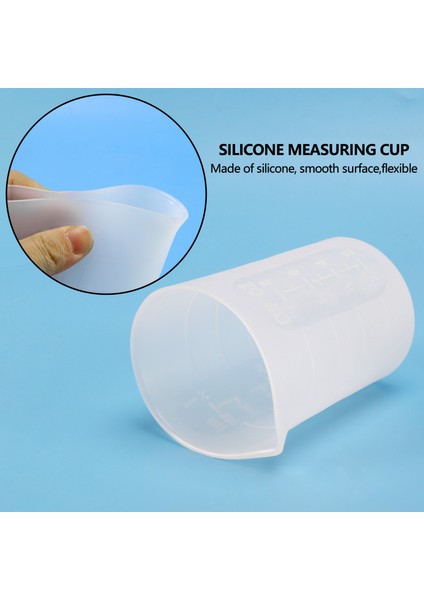 Silikon Ölçüm Kupaları, 6 Pcs 250ML/100ML Yapışmaz Yeniden Kullanılabilir Silikon Karıştırma Bardakları Dayanıklı Epoksi Reçine Için Kolay Temiz (Yurt Dışından) indirimleri