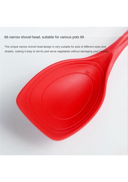 Silikon Pişirme Kaşığı, Yapışmaz Oluklu ve Derin Bolw ve Ölçüm Işareti ile Katı Kaşık Seti, Mutfak Eşyaları Kırmızı (Yurt Dışından) fiyatları