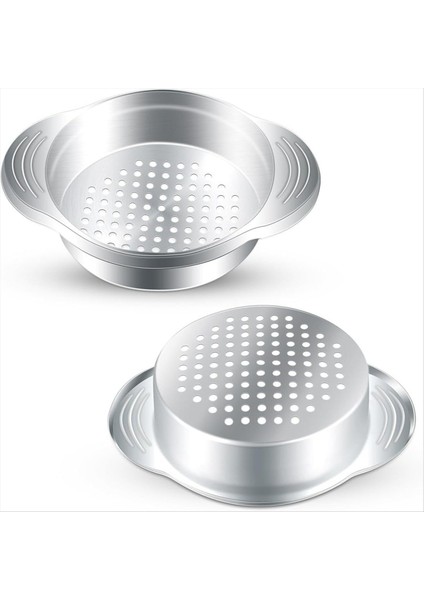 2 Pcs Süzülebilir Paslanmaz Çelik Talı Basın Süzgeç Yapabilir Gıdalar Süzülebilir Elek Yağ Çenarcı Çıkarma Metal Tuna Pres (Yurt Dışından)
