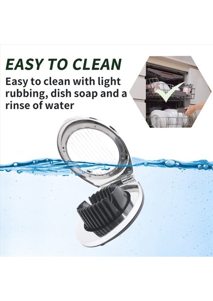 Sert Haşlanmış Yumurta Için Yumurta Dilimleyici, Yumurta Ağır Hizmet Kesici Görev Dilimleyici Mutfak Aletleri Garnitif Dilimleyici, 3 Dilimleme Stilleri (Yurt Dışından) indirimleri