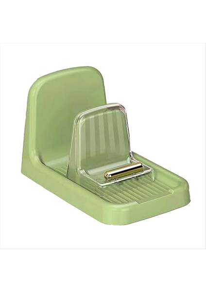 Tezgah Pot Kapağı Tutucu Ağır Hareketli Organizatör Raf Plastik Kaşık Stand Mutfak Çatal Spatula Tavası Kapak Raf Yeşil (Yurt Dışından)
