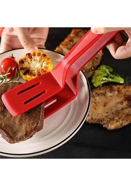 Silikon Mutfak Maşaları Spatula Tongs Barbekü Kelepçesi Için Paslanmaz Çelik Çekirde (Yurt Dışından)