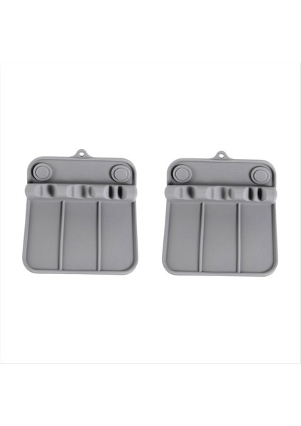 Silikon Sofra Rafı, Silikon Kaplama Damla Ped ile Dinlenme, Kaşık Dinlenme ve Kaşık Tutucu, Mutfak Eşyası Rafı 2 Adet (Yurt Dışından)