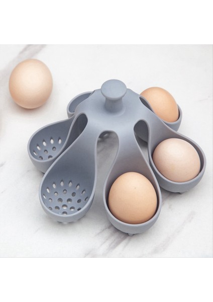 Haşlanmış Yumurta Tutucu Silikon Tapı Yumurta Ocak Silikon Yumurta Buharlayıcı Tepsisi Pişirme Için Anti-Scald Saplı, Ahır, A (Yurt Dışından) fırsatları