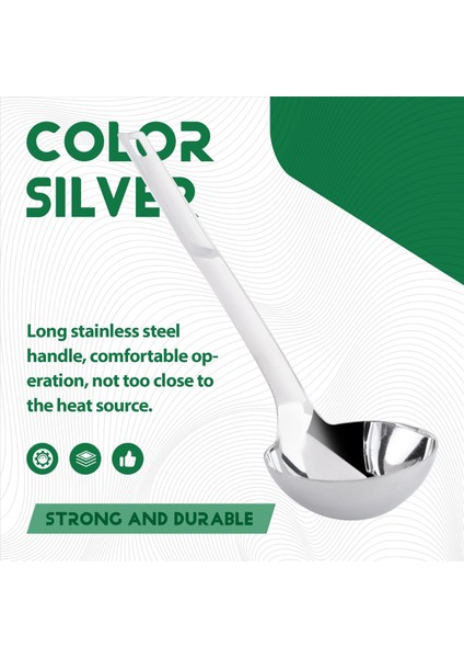 Yağ Seperator Kaşık, Paslanmaz Çelik Yağ Filtre Kaşık Çorbası Uzun Saplı Yağ Çorbası Pişirme Süzgeci Filtre Çorbası Kepçe (Yurt Dışından) indirimleri