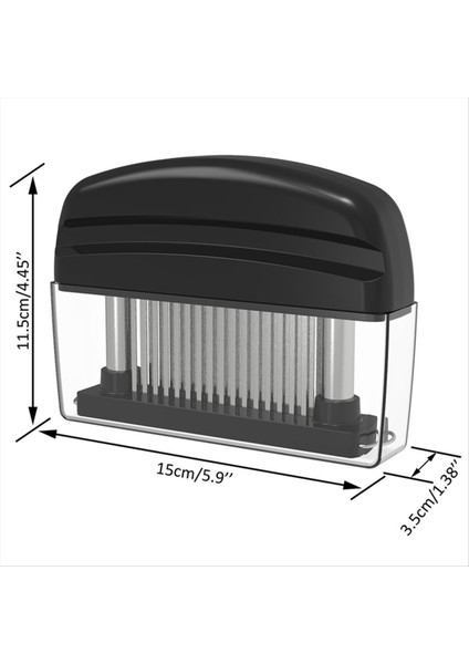 48 Bıçak Iğne Et Ihaleçi Paslanmaz Çelik Bıçak Et Biftek Tokmak Et Ihale Çekiç Poundder Siyah (Yurt Dışından) modelleri