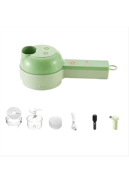 4 Arada 1 Çok Fonksiyonlu Kablosuz Mutfak Robotu, Taşınabilir Elektrikli Sebze Kesici Seti, Elektrikli Sebze Helikopterleri (Yurt Dışından)