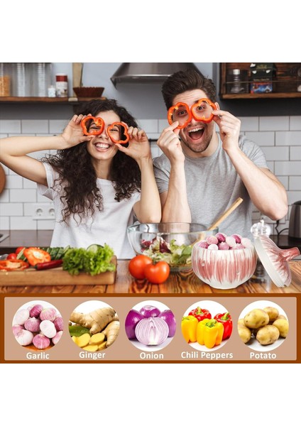 Sarımsakınızı Korumak Için Kapak Havalandırılmış Seramik Sarımsak Kaleci, Sarımsak Tutucu Saklama Kabı ile Sarımsak Kaleci (Yurt Dışından) modelleri