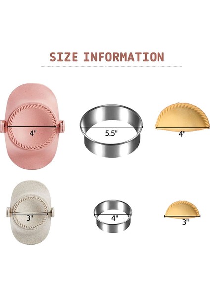 Hambrajı, Halkalı Hamur Pres Kalıp Seti ve Dolgulu Kaşık, Empanada Için Mutfak Gadget (Yurt Dışından) fiyatları